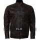 Cafe Racer Vintage Dark Brown Motorcycle Leather Jacket